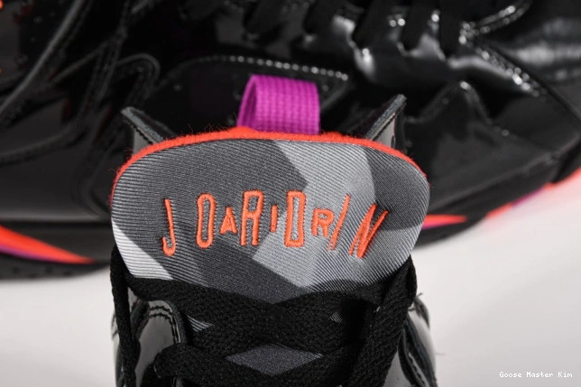 Retro 313358-006 7 Black Patent Jordan Air 0710
